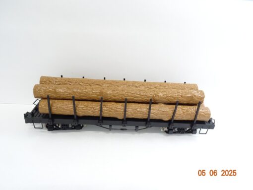 Bachmann Spur G 98470 Rungenwagen Baumstämmen siehe Foto in OVP CK8678 – Bild 3