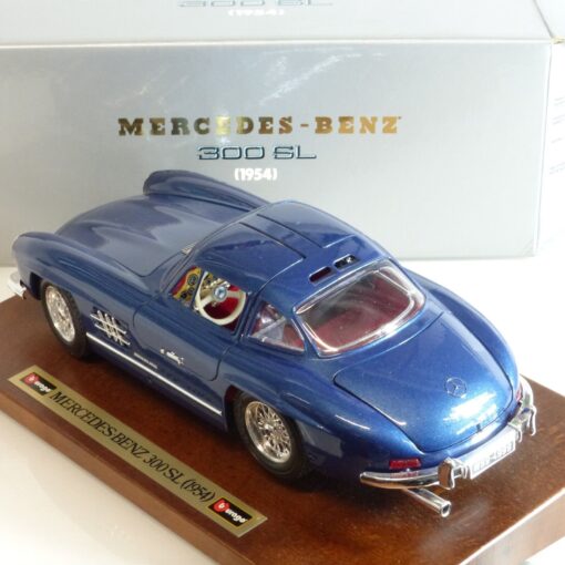 Bburago 1:18 3513 Mercedes Benz 300 SL (1954) blau metallic in OVP EX3223 – Bild 5