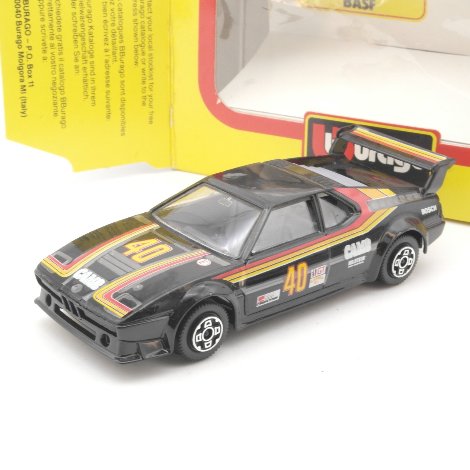 Bburago 1:43 4105 BMW M1 BASF #40 in OVP QR7386