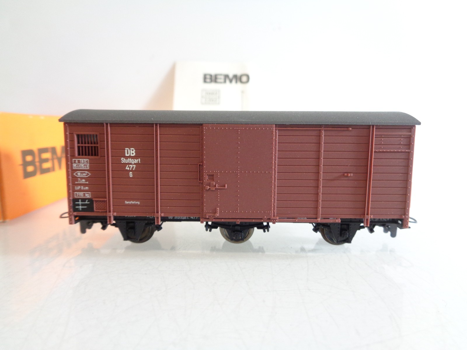 Bemo H0e 2002 817 gedeckter Güterwagen der DB in OVP BH826 – Bild 3