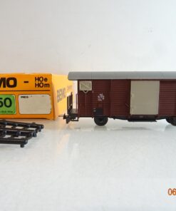 Bemo H0e 2050 gedeckter Güterwagen der RhB in OVP BH390
