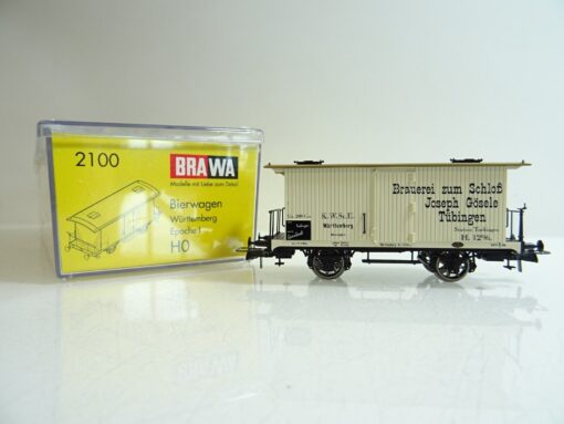 Brawa H0 2100 Bierwagen Brauerei zum Schloß der K.W.St.E. in OVP PR1035 – Bild 3