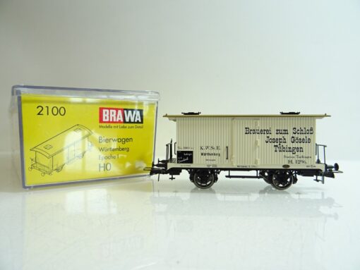 Brawa H0 2100 Bierwagen Brauerei zum Schloß der K.W.St.E. in OVP PR1035