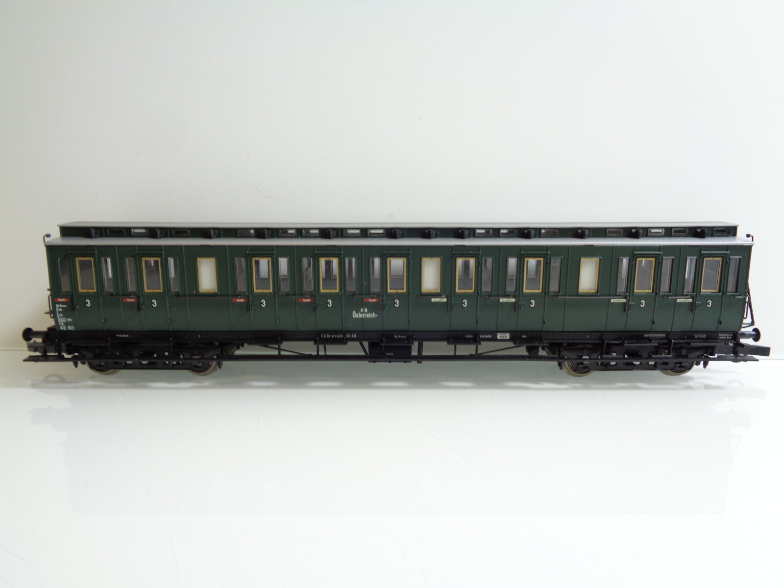 Brawa H0 45266 Abteilwagen 3.Kl. der BBÖ in OVP JD3379 – Bild 3