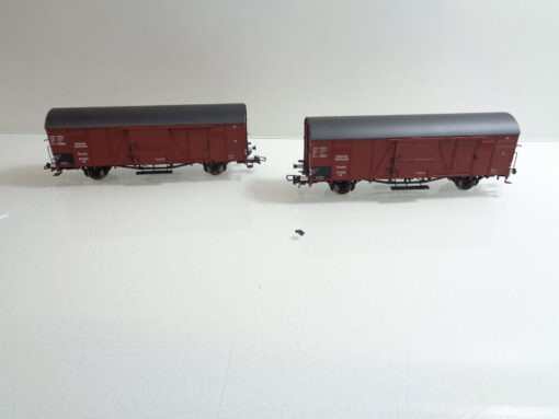 Brawa H0 48683+48691 AC gedeckter Güterwagenset der DR Dresden in EVP AR5759