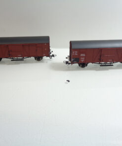 Brawa H0 48683+48691 AC gedeckter Güterwagenset der DR Dresden in EVP AR5759