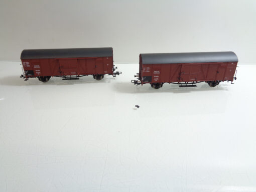 Brawa H0 48683+48691 AC gedeckter Güterwagenset der DR Dresden in EVP AR5759