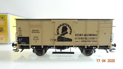 Brawa H0 49709 gedeckter Güterwagen Schwartzkopff der DRG in OVP PR7177 – Bild 3