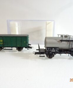 Brawa H0 Kesselwagen BP/gedeckter Güterwagen 2 tlg. der DB/B in EVP PR5399