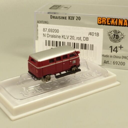 Brekina 1:160 69200 N Draisine KLV 20 rot DB in OVP EX6238 – Bild 3
