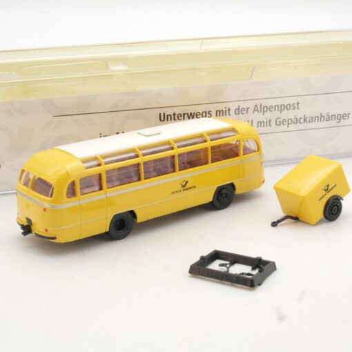 Brekina 1:87 010529 Mercedes O6600 Bus O 321 H Alpenpost in OVP QR2404 – Bild 3