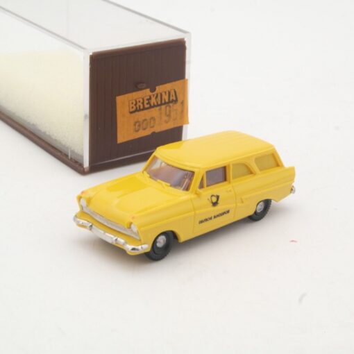 Brekina 1:87 1961 Opel Rekord Deutsche Post in OVP QR9389