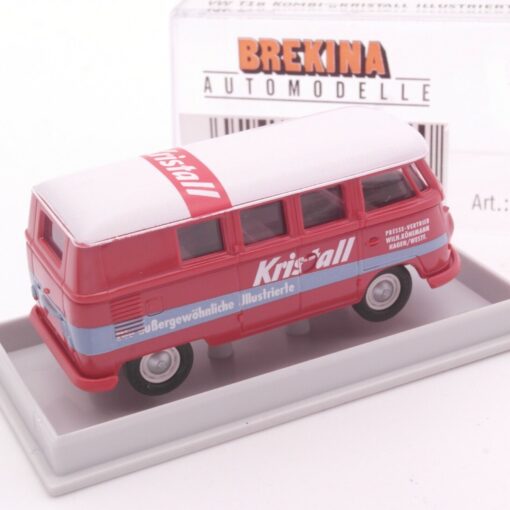 Brekina 1:87 31532 VW T1 Bus Kristall neuwertig in OVP RT2473 – Bild 3