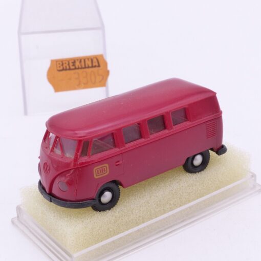 Brekina 1:87 3168 VW T1 Bulli Kleinbus DB rot in OVP EX4825