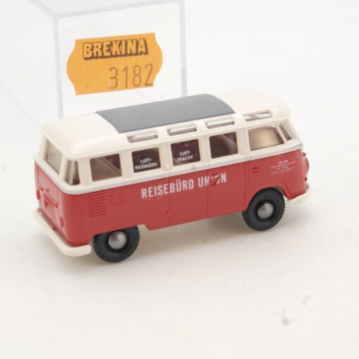 Brekina 1:87 3182 VW Bulli T1 Samba Bus Reisebüro Union in OVP QR2027 – Bild 3
