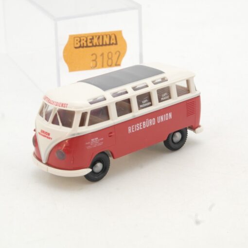 Brekina 1:87 3182 VW Bulli T1 Samba Bus Reisebüro Union in OVP QR2027
