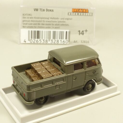 Brekina 1:87 32816 VW T1B DoKa Pritsche DBP Fernmeldedienst rar in OVP EX7279 – Bild 3