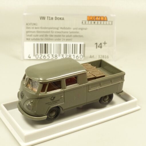 Brekina 1:87 32816 VW T1B DoKa Pritsche DBP Fernmeldedienst rar in OVP EX7279
