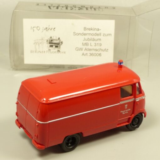 Brekina 1:87 36006 MB L 319 GW Atemschutz Feuerwehr Berlin in OVP EX7247 – Bild 3