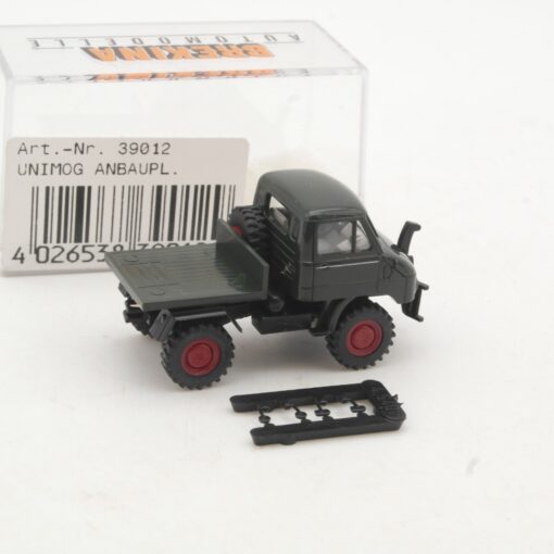 Brekina 1:87 39012 MB 411 Unimog mit Anbauplatte in OVP RR2951 – Bild 3