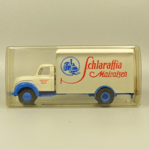 Brekina 1:87 42200 Magirus Mercur Koffer-LKW Schlaraffia Matratzen in OVP EX7226 – Bild 4