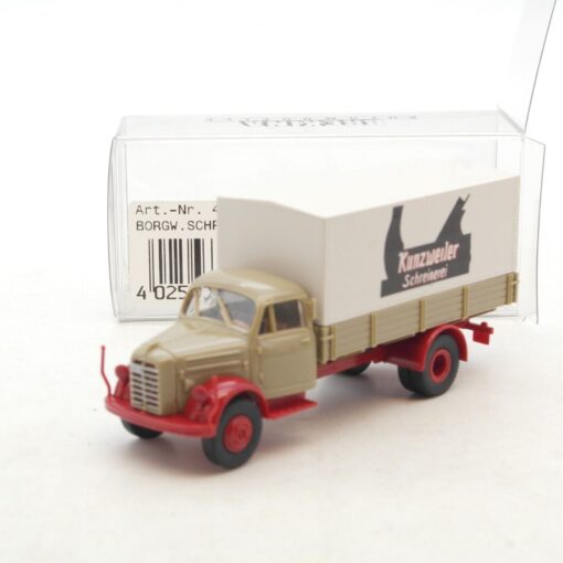 Brekina 1:87 43011 Borgward B 4500 Pritsche Plane Kunzweiler in OVP RG455