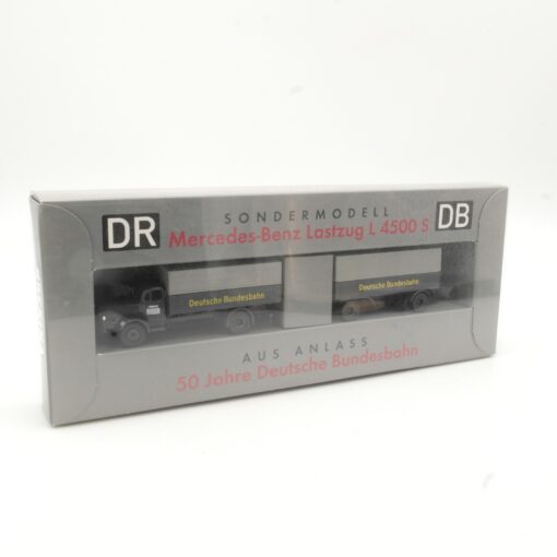 Brekina 1:87 44114 MB Lastzug L 4500 S Sondermodell 50 Jahre DB in OVP RR868 – Bild 4
