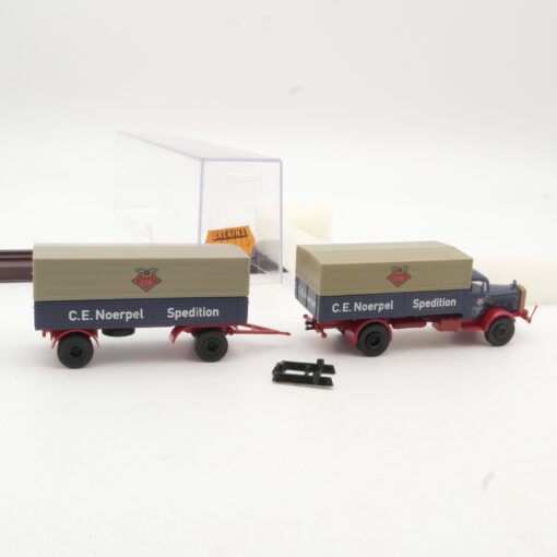 Brekina 1:87 44116 MB 4500 Hängerzug C.E. Noerpel Spedition in OVP RR816 – Bild 4