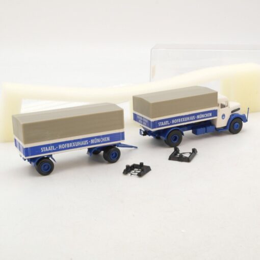 Brekina 1:87 7223 MAN F 8 Hängerzug Hofbräuhaus München in OVP RG5809 – Bild 3