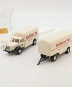 Brekina 1:87 7311 Henschel HS 140 Hängerzug Schultheiss Bier in OVP RG5812