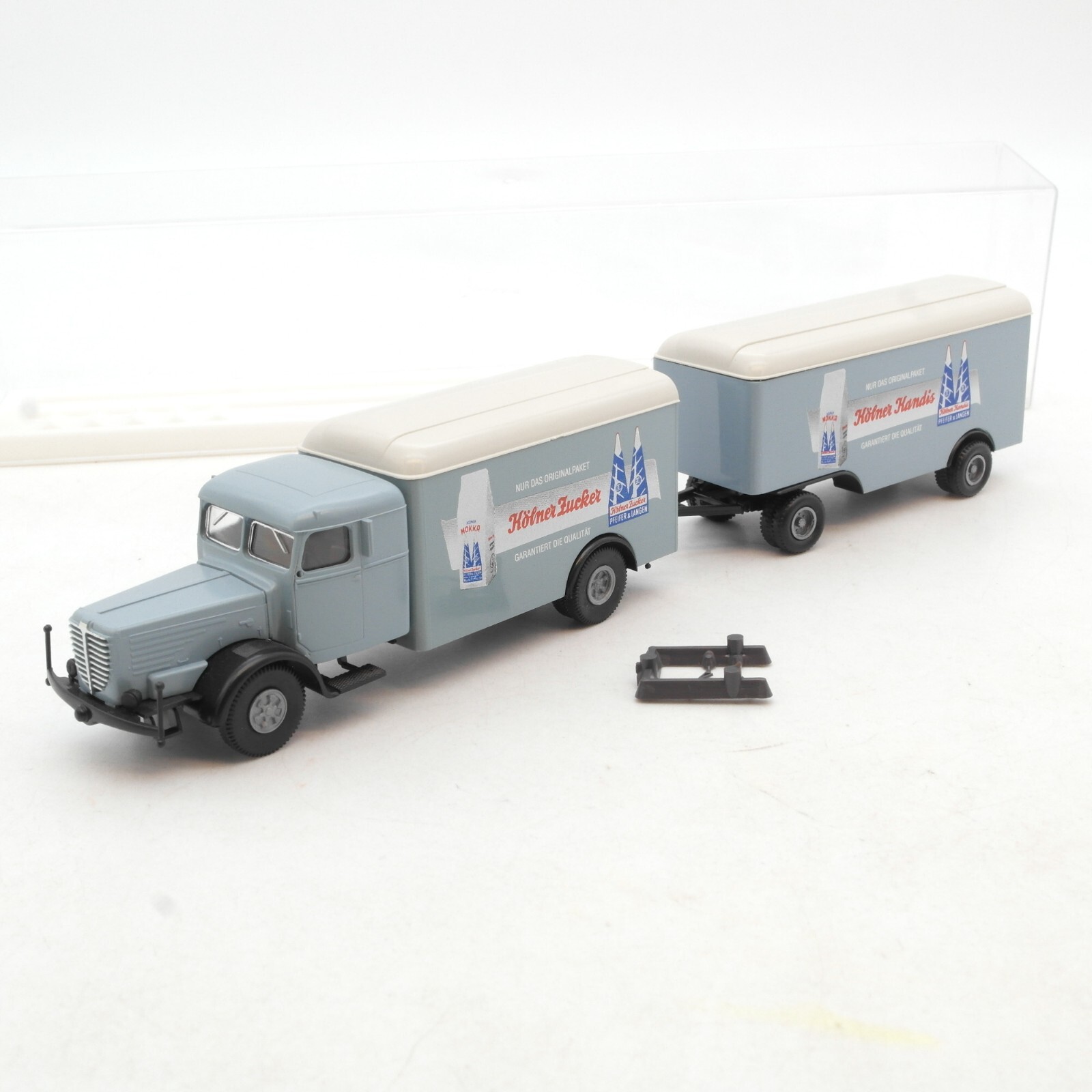 Brekina 1:87 7410 Büssing 8000 Hängerzug Kölner Zucker Kandis in OVP RF9288