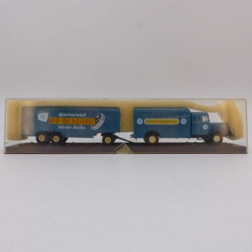 Brekina 1:87 74107 Büssing 8000 Hängerzug Continental Reifen in OVP EX3941 – Bild 3