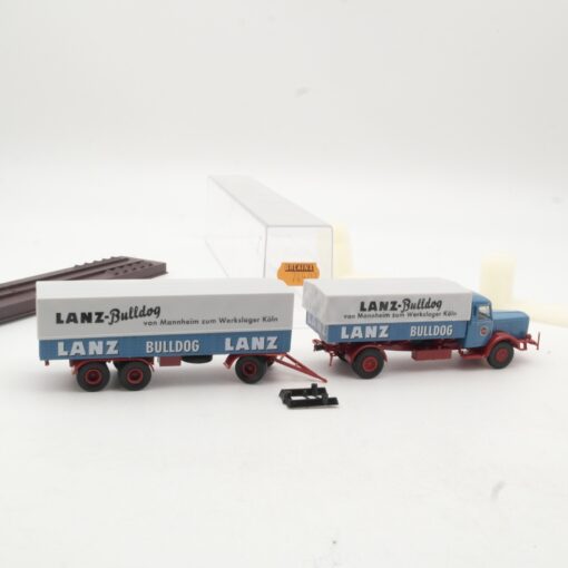 Brekina 1:87 74503 Büssing 8000 Hängerzug Lanz-Bulldog in OVP RR839 – Bild 3