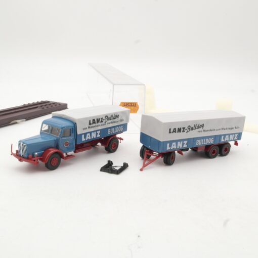 Brekina 1:87 74503 Büssing 8000 Hängerzug Lanz-Bulldog in OVP RR839