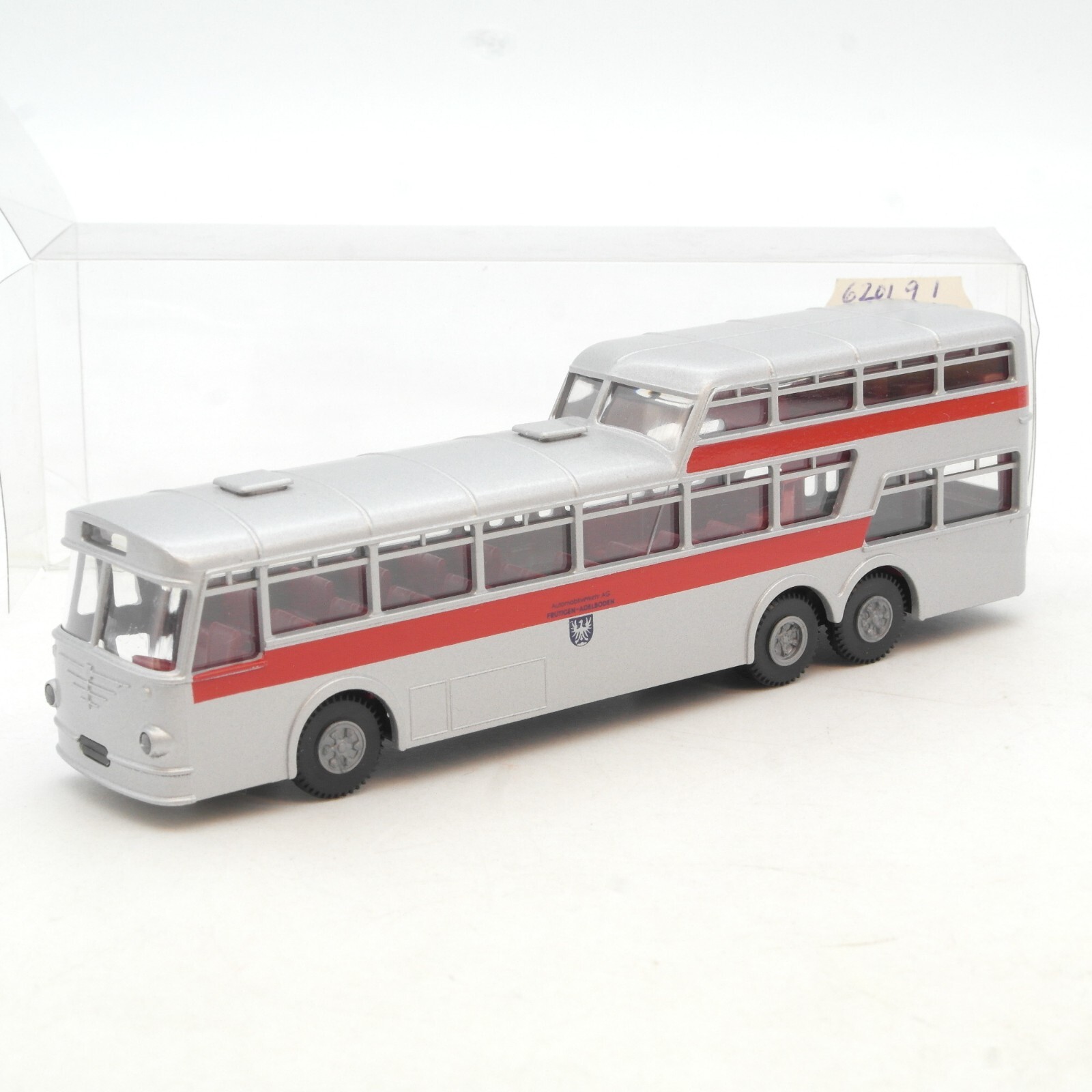 Brekina 1:87 Büssing 1 1/2 Decker Bus Frutigen Adelboden in EVP RG56