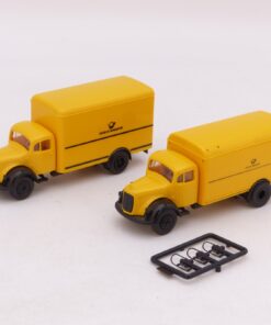 Brekina 1:87 Doppelpack: 2 x MB L Koffer-LKW Bundespost, siehe Bilder o. EB9271
