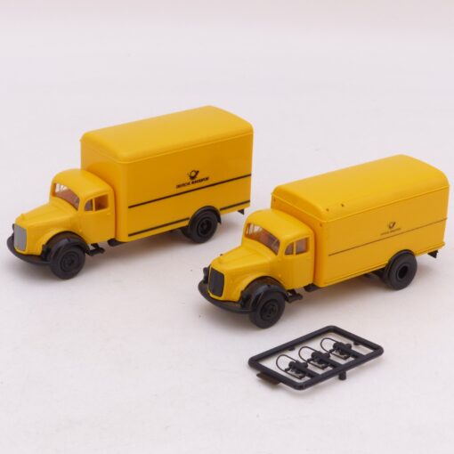 Brekina 1:87 Doppelpack: 2 x MB L Koffer-LKW Bundespost, siehe Bilder o. EB9271