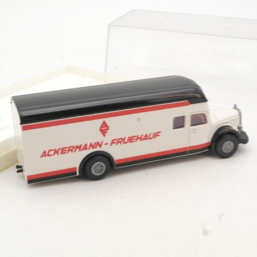 Brekina 1:87 MB L 6600 Möbelkoffer Ackermann Fruehauf in OVP QR3084 – Bild 3