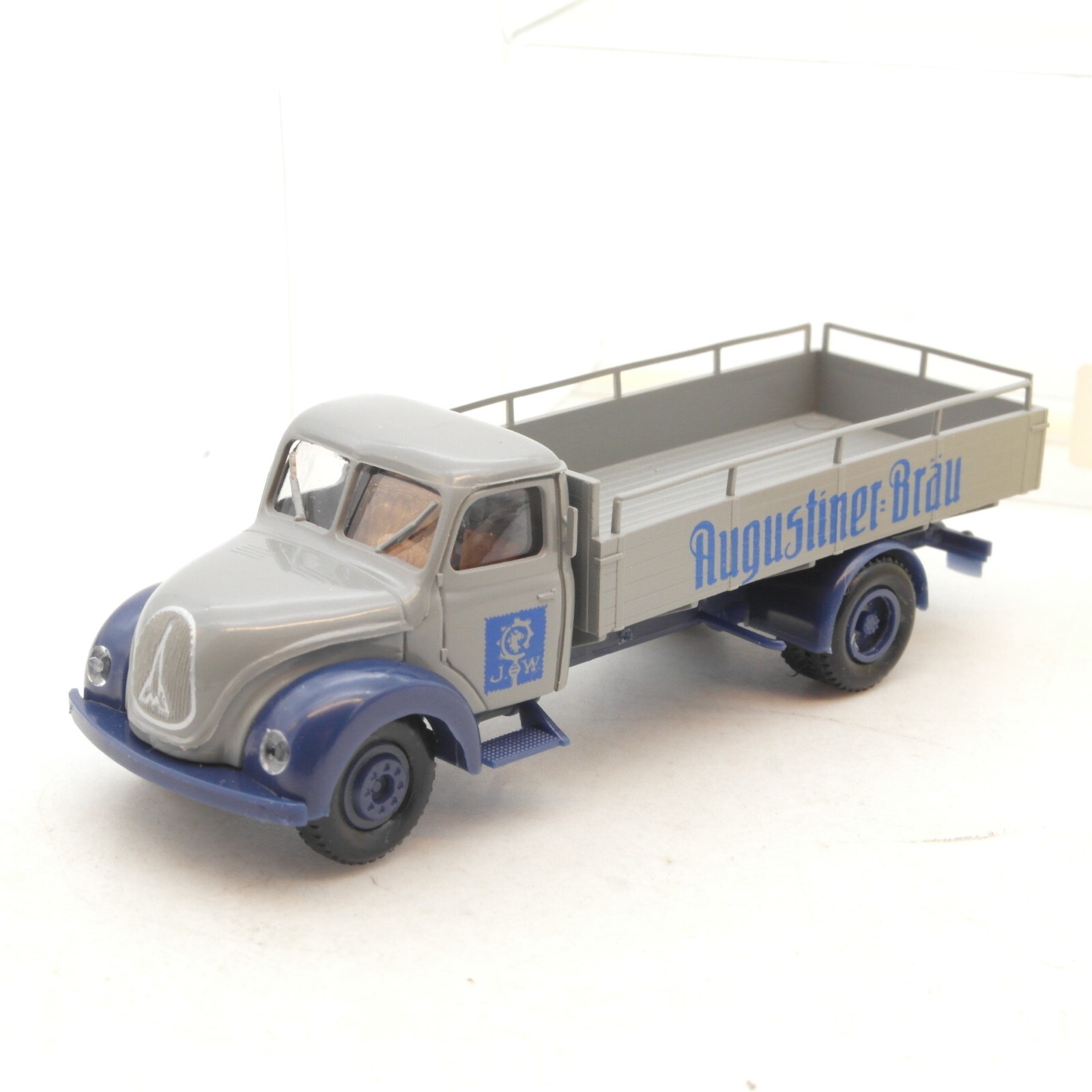 Brekina 1:87 Magirus Rundhauber Pritsche Augustiner Bräu in EVP RG877