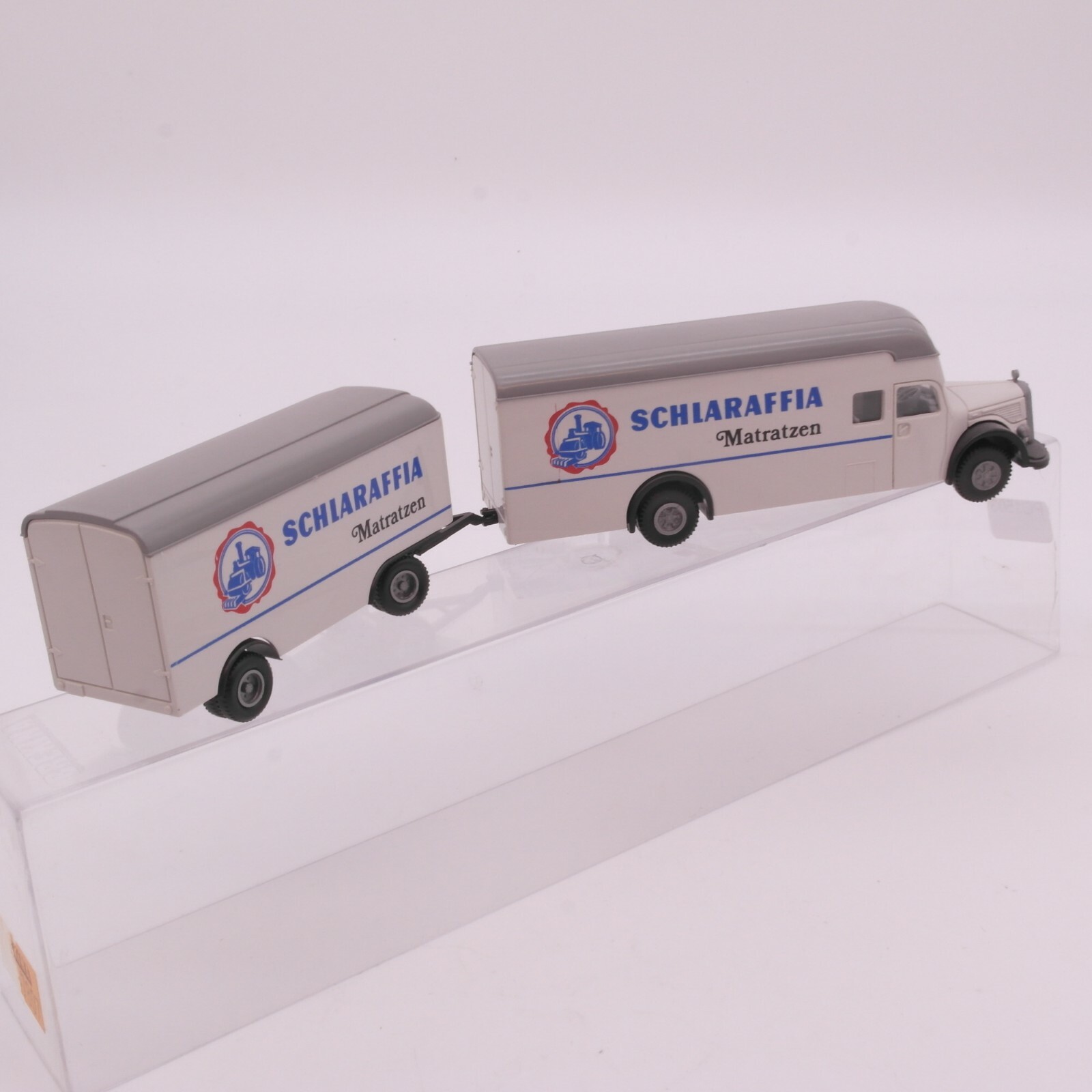 Brekina 1:87 Mercedes Koffer Hängerzug Schlaraffia Matratzen in EVP RT1747 – Bild 3