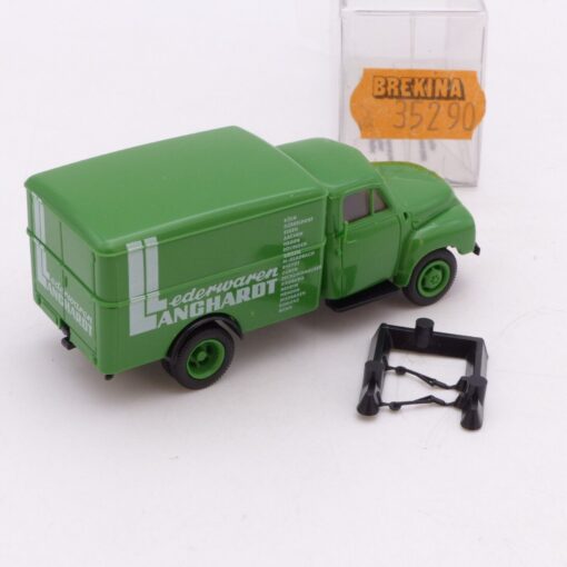 Brekina 1:87 Nr.: 35290 Opel Blitz Kasten-LKW Lederwaren Langhardt in OVP EX1792 – Bild 3
