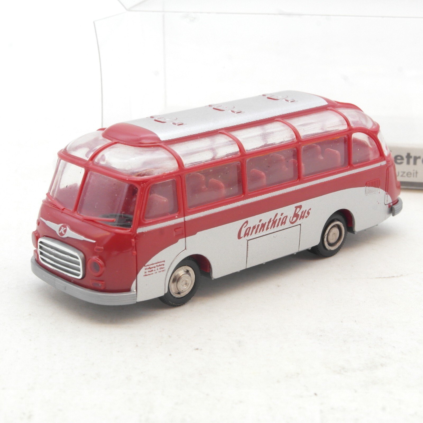 Brekina 1:87 Setra S6 Panoramabus Carinthia Bus in OVP RG1897