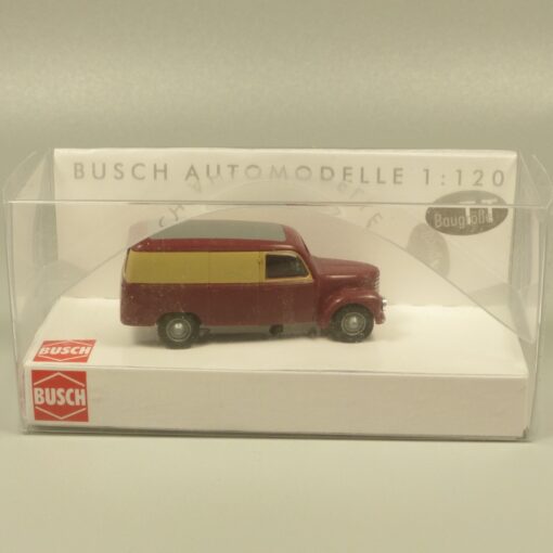 Busch 1:120 TT 8679 Framo V901/2 Kastenwagen weinrot/beige in OVP EX6237 – Bild 4