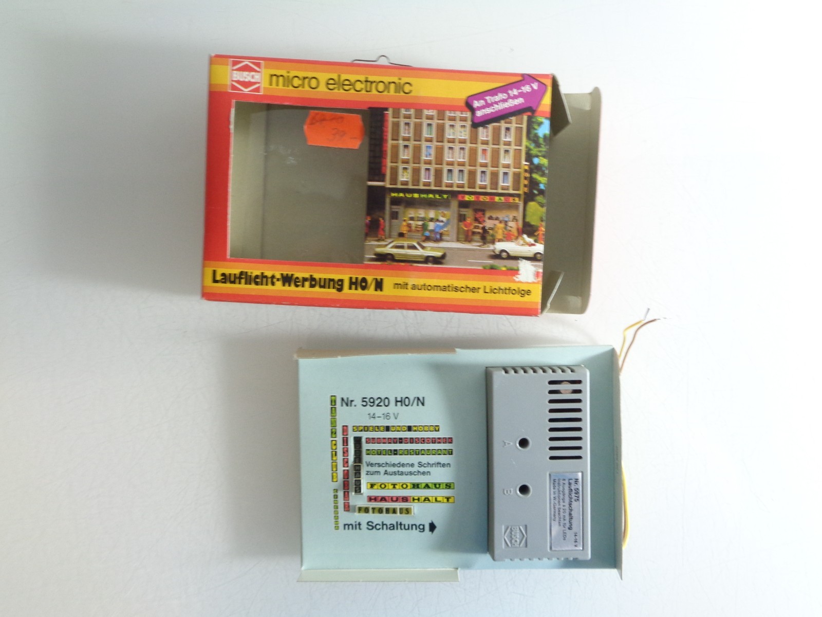 Busch H0 5920 Lauflicht Werbung siehe Foto in OVP PK1851