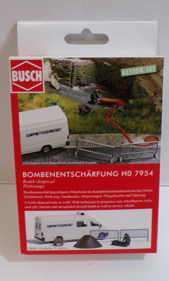 Busch H0 7954 Bombenentschärfung siehe Foto in OVP PK3106