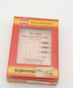 Busch H0/N 5986 rote Super-Mini-LEDs 2,4 V 20mA in OVP RR5489
