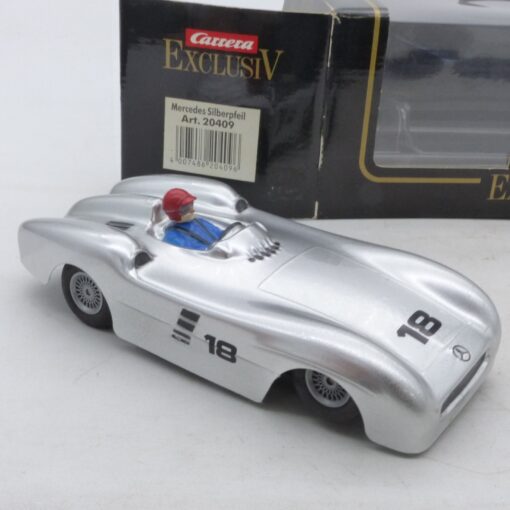 Carrera Exclusiv 1:24 20409 Mercedes Silberpfeil metallic #18 in OVP EX6722 – Bild 3