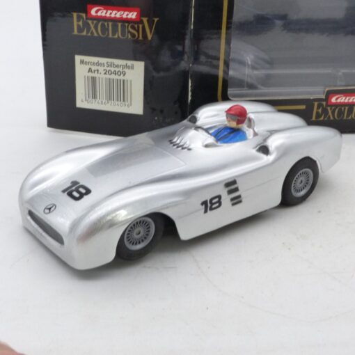 Carrera Exclusiv 1:24 20409 Mercedes Silberpfeil metallic #18 in OVP EX6722