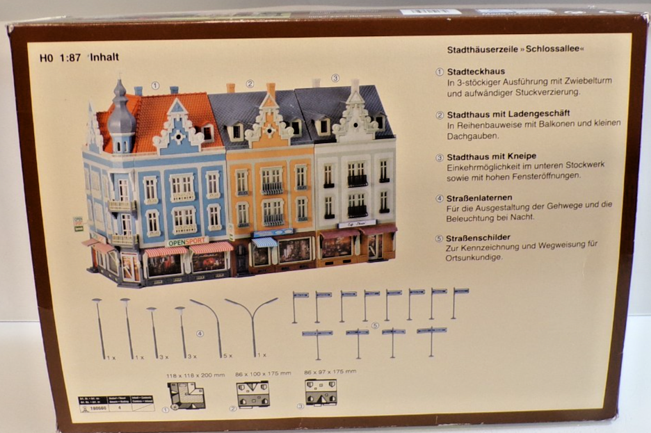 Faller H0 Stadthäuserzeile Schlossallee in OVP PK3239 – Bild 3