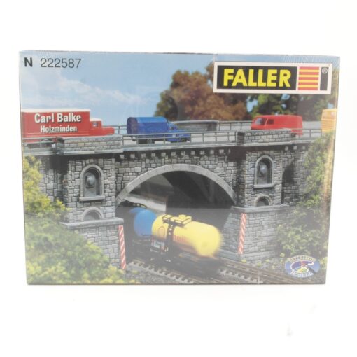 Faller N 222587 Eisenbahn / Straßenbrücke Neu in OVP QR4155